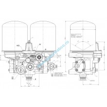 Regulator aer cu doua filtre