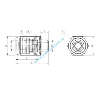 CUPLA AER M14X1,5